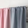 image:imageEstelar Textiler Purple and Grey Blackout Curtains for Girls Bedroom Full Room Darkening Rod Pocket Ombre Curtains for Kids Room Thermal Insulated Light Blocking Gradient Drapes 42Wx63L 2 PanelsPink and Grey
