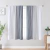 image:imageEstelar Textiler Purple and Grey Blackout Curtains for Girls Bedroom Full Room Darkening Rod Pocket Ombre Curtains for Kids Room Thermal Insulated Light Blocking Gradient Drapes 42Wx63L 2 PanelsGrey and Greyish White