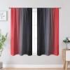 image:imageEstelar Textiler Purple and Grey Blackout Curtains for Girls Bedroom Full Room Darkening Rod Pocket Ombre Curtains for Kids Room Thermal Insulated Light Blocking Gradient Drapes 42Wx63L 2 PanelsRed and Black