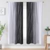 image:imageEstelar Textiler Purple and Grey Blackout Curtains for Girls Bedroom Full Room Darkening Rod Pocket Ombre Curtains for Kids Room Thermal Insulated Light Blocking Gradient Drapes 42Wx63L 2 PanelsBlack and Greyish White