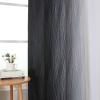 image:imageEstelar Textiler Purple and Grey Blackout Curtains for Girls Bedroom Full Room Darkening Rod Pocket Ombre Curtains for Kids Room Thermal Insulated Light Blocking Gradient Drapes 42Wx63L 2 PanelsBlack and Greyish White