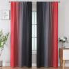 image:imageEstelar Textiler Purple and Grey Blackout Curtains for Girls Bedroom Full Room Darkening Rod Pocket Ombre Curtains for Kids Room Thermal Insulated Light Blocking Gradient Drapes 42Wx63L 2 PanelsRed and Black