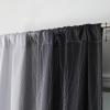 image:imageEstelar Textiler Purple and Grey Blackout Curtains for Girls Bedroom Full Room Darkening Rod Pocket Ombre Curtains for Kids Room Thermal Insulated Light Blocking Gradient Drapes 42Wx63L 2 PanelsBlack and Greyish White