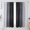 image:imageEstelar Textiler Purple and Grey Blackout Curtains for Girls Bedroom Full Room Darkening Rod Pocket Ombre Curtains for Kids Room Thermal Insulated Light Blocking Gradient Drapes 42Wx63L 2 PanelsBlack and Greyish White