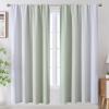 image:imageEstelar Textiler Purple and Grey Blackout Curtains for Girls Bedroom Full Room Darkening Rod Pocket Ombre Curtains for Kids Room Thermal Insulated Light Blocking Gradient Drapes 42Wx63L 2 PanelsSage Green and Greyish White