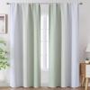image:imageEstelar Textiler Purple and Grey Blackout Curtains for Girls Bedroom Full Room Darkening Rod Pocket Ombre Curtains for Kids Room Thermal Insulated Light Blocking Gradient Drapes 42Wx63L 2 PanelsSage Green and Greyish White