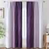 image:imageEstelar Textiler Purple and Grey Blackout Curtains for Girls Bedroom Full Room Darkening Rod Pocket Ombre Curtains for Kids Room Thermal Insulated Light Blocking Gradient Drapes 42Wx63L 2 PanelsPurple and Greyish White