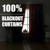 image:imageEstelar Textiler Purple and Grey Blackout Curtains for Girls Bedroom Full Room Darkening Rod Pocket Ombre Curtains for Kids Room Thermal Insulated Light Blocking Gradient Drapes 42Wx63L 2 PanelsRed and Black