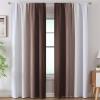 image:imageEstelar Textiler Purple and Grey Blackout Curtains for Girls Bedroom Full Room Darkening Rod Pocket Ombre Curtains for Kids Room Thermal Insulated Light Blocking Gradient Drapes 42Wx63L 2 PanelsBrown and Greyish White