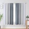 image:imageEstelar Textiler Purple and Grey Blackout Curtains for Girls Bedroom Full Room Darkening Rod Pocket Ombre Curtains for Kids Room Thermal Insulated Light Blocking Gradient Drapes 42Wx63L 2 PanelsGrey and Greyish White