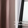 image:imageEstelar Textiler Purple and Grey Blackout Curtains for Girls Bedroom Full Room Darkening Rod Pocket Ombre Curtains for Kids Room Thermal Insulated Light Blocking Gradient Drapes 42Wx63L 2 PanelsBrown and Greyish White