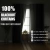 image:imageEstelar Textiler Purple and Grey Blackout Curtains for Girls Bedroom Full Room Darkening Rod Pocket Ombre Curtains for Kids Room Thermal Insulated Light Blocking Gradient Drapes 42Wx63L 2 PanelsBlack and Greyish White