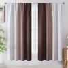 image:imageEstelar Textiler Purple and Grey Blackout Curtains for Girls Bedroom Full Room Darkening Rod Pocket Ombre Curtains for Kids Room Thermal Insulated Light Blocking Gradient Drapes 42Wx63L 2 PanelsBrown and Greyish White