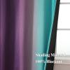 image:imageEstelar Textiler Purple and Grey Blackout Curtains for Girls Bedroom Full Room Darkening Rod Pocket Ombre Curtains for Kids Room Thermal Insulated Light Blocking Gradient Drapes 42Wx63L 2 PanelsTeal and Purple