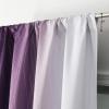 image:imageEstelar Textiler Purple and Grey Blackout Curtains for Girls Bedroom Full Room Darkening Rod Pocket Ombre Curtains for Kids Room Thermal Insulated Light Blocking Gradient Drapes 42Wx63L 2 PanelsPurple and Greyish White