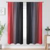 image:imageEstelar Textiler Purple and Grey Blackout Curtains for Girls Bedroom Full Room Darkening Rod Pocket Ombre Curtains for Kids Room Thermal Insulated Light Blocking Gradient Drapes 42Wx63L 2 PanelsRed and Black