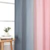 image:imageEstelar Textiler Purple and Grey Blackout Curtains for Girls Bedroom Full Room Darkening Rod Pocket Ombre Curtains for Kids Room Thermal Insulated Light Blocking Gradient Drapes 42Wx63L 2 PanelsPink and Grey