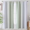 image:imageEstelar Textiler Purple and Grey Blackout Curtains for Girls Bedroom Full Room Darkening Rod Pocket Ombre Curtains for Kids Room Thermal Insulated Light Blocking Gradient Drapes 42Wx63L 2 PanelsSage Green and Greyish White
