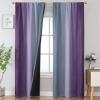 image:imageEstelar Textiler Purple and Grey Blackout Curtains for Girls Bedroom Full Room Darkening Rod Pocket Ombre Curtains for Kids Room Thermal Insulated Light Blocking Gradient Drapes 42Wx63L 2 PanelsGrey and Purple