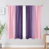 image:imageEstelar Textiler Purple and Grey Blackout Curtains for Girls Bedroom Full Room Darkening Rod Pocket Ombre Curtains for Kids Room Thermal Insulated Light Blocking Gradient Drapes 42Wx63L 2 PanelsPink and Purple