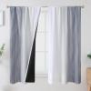 image:imageEstelar Textiler Purple and Grey Blackout Curtains for Girls Bedroom Full Room Darkening Rod Pocket Ombre Curtains for Kids Room Thermal Insulated Light Blocking Gradient Drapes 42Wx63L 2 PanelsGrey and Greyish White