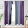 image:imageEstelar Textiler Purple and Grey Blackout Curtains for Girls Bedroom Full Room Darkening Rod Pocket Ombre Curtains for Kids Room Thermal Insulated Light Blocking Gradient Drapes 42Wx63L 2 PanelsGrey and Purple