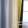 image:imageEstelar Textiler Purple and Grey Blackout Curtains for Girls Bedroom Full Room Darkening Rod Pocket Ombre Curtains for Kids Room Thermal Insulated Light Blocking Gradient Drapes 42Wx63L 2 PanelsYellow and Grey