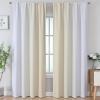 image:imageEstelar Textiler Purple and Grey Blackout Curtains for Girls Bedroom Full Room Darkening Rod Pocket Ombre Curtains for Kids Room Thermal Insulated Light Blocking Gradient Drapes 42Wx63L 2 PanelsBeige and Greyish White