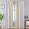 image:imageEstelar Textiler Purple and Grey Blackout Curtains for Girls Bedroom Full Room Darkening Rod Pocket Ombre Curtains for Kids Room Thermal Insulated Light Blocking Gradient Drapes 42Wx63L 2 PanelsBeige and Greyish White
