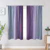 image:imageEstelar Textiler Purple and Grey Blackout Curtains for Girls Bedroom Full Room Darkening Rod Pocket Ombre Curtains for Kids Room Thermal Insulated Light Blocking Gradient Drapes 42Wx63L 2 PanelsGrey and Purple