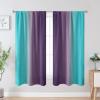 image:imageEstelar Textiler Purple and Grey Blackout Curtains for Girls Bedroom Full Room Darkening Rod Pocket Ombre Curtains for Kids Room Thermal Insulated Light Blocking Gradient Drapes 42Wx63L 2 PanelsTeal and Purple