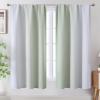 image:imageEstelar Textiler Purple and Grey Blackout Curtains for Girls Bedroom Full Room Darkening Rod Pocket Ombre Curtains for Kids Room Thermal Insulated Light Blocking Gradient Drapes 42Wx63L 2 PanelsSage Green and Greyish White