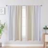 image:imageEstelar Textiler Purple and Grey Blackout Curtains for Girls Bedroom Full Room Darkening Rod Pocket Ombre Curtains for Kids Room Thermal Insulated Light Blocking Gradient Drapes 42Wx63L 2 PanelsBeige and Greyish White