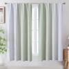 image:imageEstelar Textiler Purple and Grey Blackout Curtains for Girls Bedroom Full Room Darkening Rod Pocket Ombre Curtains for Kids Room Thermal Insulated Light Blocking Gradient Drapes 42Wx63L 2 PanelsSage Green and Greyish White