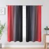 image:imageEstelar Textiler Purple and Grey Blackout Curtains for Girls Bedroom Full Room Darkening Rod Pocket Ombre Curtains for Kids Room Thermal Insulated Light Blocking Gradient Drapes 42Wx63L 2 PanelsRed and Black