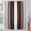 image:imageEstelar Textiler Purple and Grey Blackout Curtains for Girls Bedroom Full Room Darkening Rod Pocket Ombre Curtains for Kids Room Thermal Insulated Light Blocking Gradient Drapes 42Wx63L 2 PanelsBrown and Greyish White