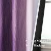 image:imageEstelar Textiler Purple and Grey Blackout Curtains for Girls Bedroom Full Room Darkening Rod Pocket Ombre Curtains for Kids Room Thermal Insulated Light Blocking Gradient Drapes 42Wx63L 2 PanelsPurple and Greyish White