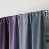 image:imageEstelar Textiler Purple and Grey Blackout Curtains for Girls Bedroom Full Room Darkening Rod Pocket Ombre Curtains for Kids Room Thermal Insulated Light Blocking Gradient Drapes 42Wx63L 2 PanelsGrey and Purple