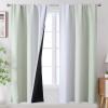 image:imageEstelar Textiler Purple and Grey Blackout Curtains for Girls Bedroom Full Room Darkening Rod Pocket Ombre Curtains for Kids Room Thermal Insulated Light Blocking Gradient Drapes 42Wx63L 2 PanelsSage Green and Greyish White