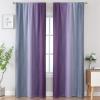 image:imageEstelar Textiler Purple and Grey Blackout Curtains for Girls Bedroom Full Room Darkening Rod Pocket Ombre Curtains for Kids Room Thermal Insulated Light Blocking Gradient Drapes 42Wx63L 2 PanelsGrey and Purple