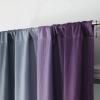 image:imageEstelar Textiler Purple and Grey Blackout Curtains for Girls Bedroom Full Room Darkening Rod Pocket Ombre Curtains for Kids Room Thermal Insulated Light Blocking Gradient Drapes 42Wx63L 2 PanelsGrey and Purple