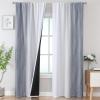 image:imageEstelar Textiler Purple and Grey Blackout Curtains for Girls Bedroom Full Room Darkening Rod Pocket Ombre Curtains for Kids Room Thermal Insulated Light Blocking Gradient Drapes 42Wx63L 2 PanelsGrey and Greyish White