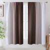 image:imageEstelar Textiler Purple and Grey Blackout Curtains for Girls Bedroom Full Room Darkening Rod Pocket Ombre Curtains for Kids Room Thermal Insulated Light Blocking Gradient Drapes 42Wx63L 2 PanelsBrown and Greyish White