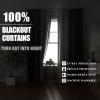 image:imageEstelar Textiler Purple and Grey Blackout Curtains for Girls Bedroom Full Room Darkening Rod Pocket Ombre Curtains for Kids Room Thermal Insulated Light Blocking Gradient Drapes 42Wx63L 2 PanelsPurple and Greyish White