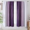 image:imageEstelar Textiler Purple and Grey Blackout Curtains for Girls Bedroom Full Room Darkening Rod Pocket Ombre Curtains for Kids Room Thermal Insulated Light Blocking Gradient Drapes 42Wx63L 2 PanelsPurple and Greyish White