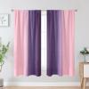 image:imageEstelar Textiler Purple and Grey Blackout Curtains for Girls Bedroom Full Room Darkening Rod Pocket Ombre Curtains for Kids Room Thermal Insulated Light Blocking Gradient Drapes 42Wx63L 2 PanelsPink and Purple