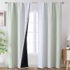 image:imageEstelar Textiler Purple and Grey Blackout Curtains for Girls Bedroom Full Room Darkening Rod Pocket Ombre Curtains for Kids Room Thermal Insulated Light Blocking Gradient Drapes 42Wx63L 2 PanelsSage Green and Greyish White