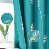 image:imageEstelar Textiler Teal Blackout Curtains for Living Room Grommet Curtains with Silver Palm Tree Pattern Light Blocking Thermal Insulated Window Drapes for Bedroom 52Wx84L 2 Panels