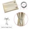 image:imageEstelar Textiler Beige Room Darkening Curtain for Sliding Door 80W x 84L Inch Long Extra Wide Window Curtain Palm Printed Light Reducing Curtain for Dining Room 66ft Wide x7ft Long 1 Panel
