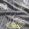 image:imageEstelar Textiler Blackout Curtain for Bedroom 80W x 108L Inch Silver Palm Tree Printed Curtain Thermal Insulated Elegant Drape for Dining Room 66ft Wide x9ft Long Navy Blue 1 PanelGreySilver Print